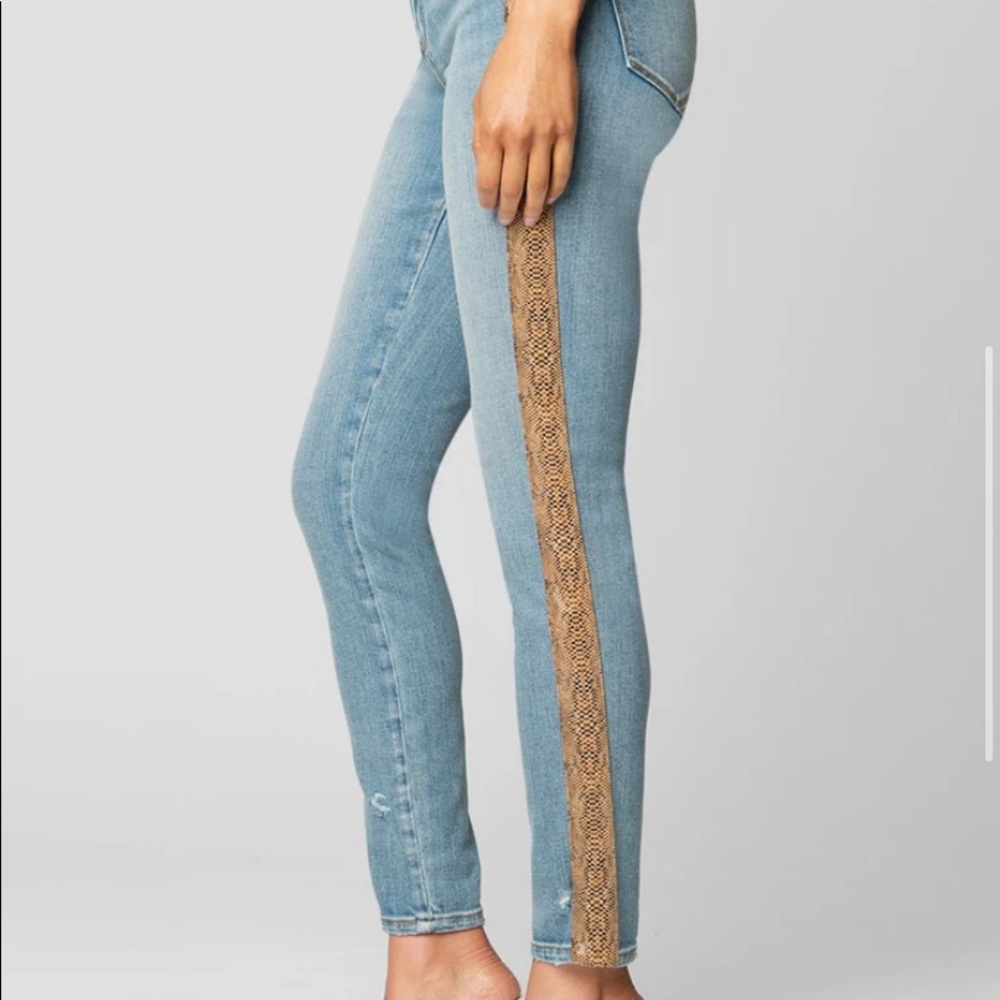 BlankNYC Jeans with Snakeskin Side Seam
